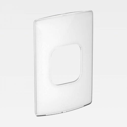Placa 2 Postos Adjacentes PIAL Nereya 4x2 Sugar Gloss Branco Legrand 663233