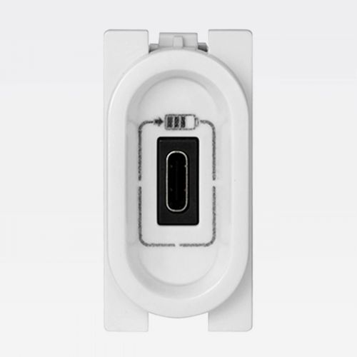 M�dulo Carregador USB-C PIAL Nereya 1500mA Branco Legrand 663010