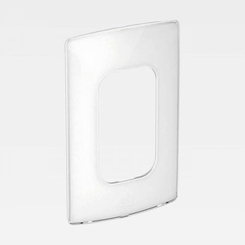 Placa 3 Postos Adjacentes PIAL Nereya 4x2 Sugar Gloss Branco Legrand 663253