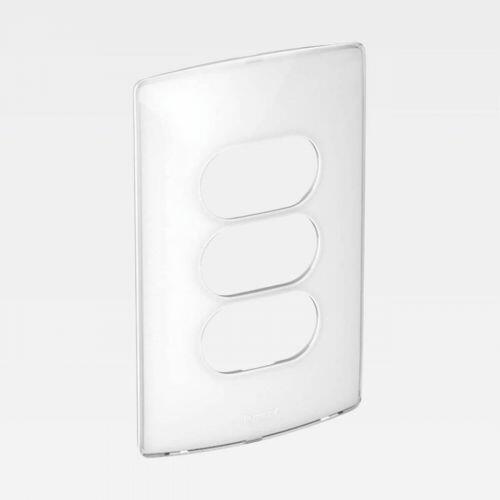Placa 3 Postos Separados PIAL Nereya 4x2 Sugar Gloss Legrand 663263
