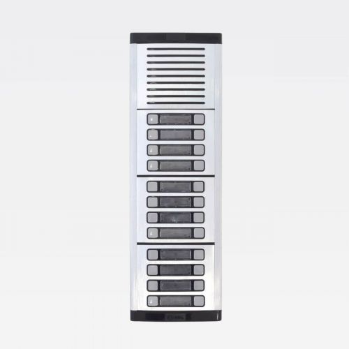 Porteiro Coletivo HDL MPS-24 24 Pontos Unidade Externa Sobrepor Alum�nio/Preto HDL