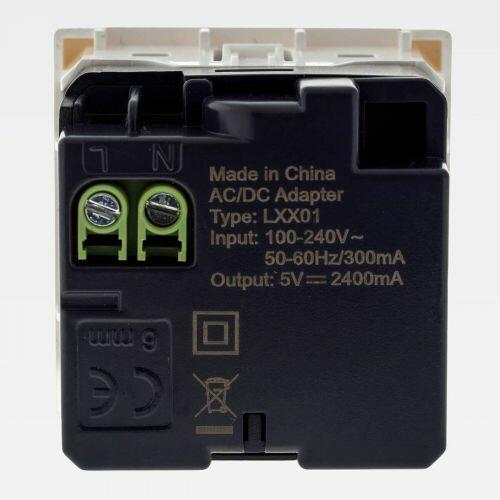 M�dulo Tomada USB-C c/ USB-A PIAL Plus+ 3000mA Branco Legrand 615095BC
