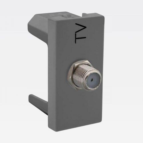 Tomada Antena TV Tipo F Cinza PIAL Plus+ Legrand 615030CZ