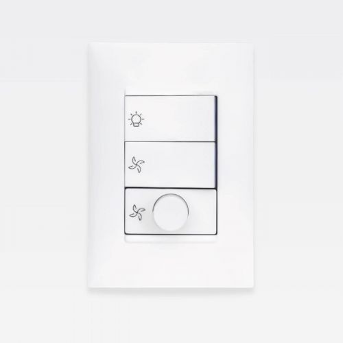 Conjunto Dimmer Ventilador c/ Interruptor PIAL Plus+ 4x2 Bivolt 160VA Branco Legrand