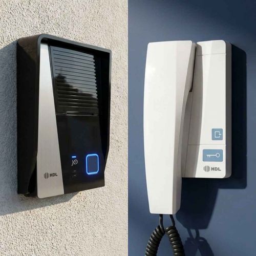 Interfone HDL F8 Advance Porteiro Eletr�nico Residencial 2 Bot�es IP44 Branco HDL 90.02.10.001