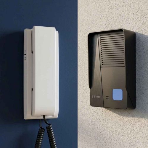 Interfone Residencial HDL Class Monofone AZ-S01 1 Botão Função Não Perturbe IP44 Branco HDL 90.02.10.005