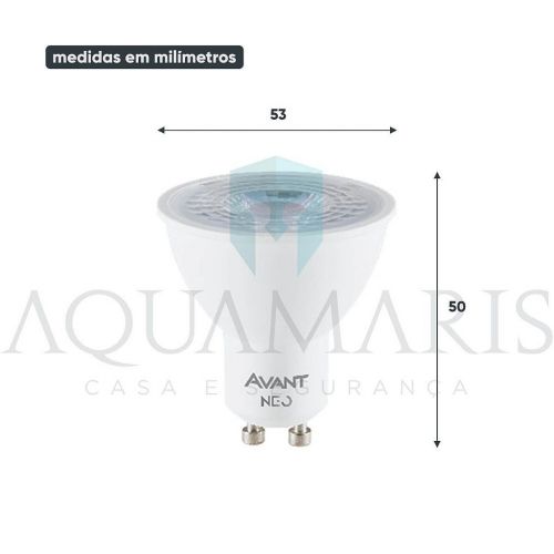 L�mpada Dicr�ica LED WiFi 5W MR16 GU10 Bivolt Avant NEO 2700K-6500K 290740079