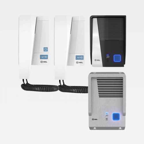 Kit Interfone HDL F8 Advance 2 Pontos c/ Protetor Antivandalismo