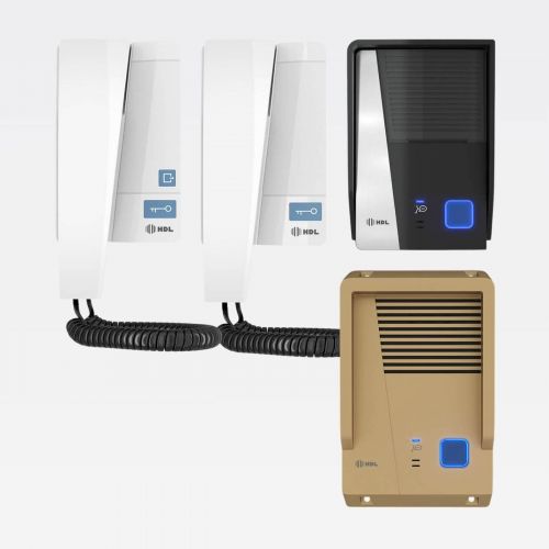 Kit Interfone HDL F8 Advance 2 Pontos c/ Protetor Antivandalismo