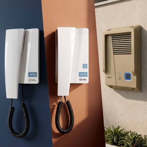 Kit Interfone HDL F8 Advance 2 Pontos c/ Protetor Antivandalismo