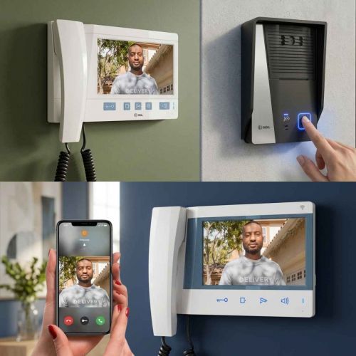 Vídeo Porteiro Residencial 2 Pontos WiFi HDL Connect App Viva-Voz