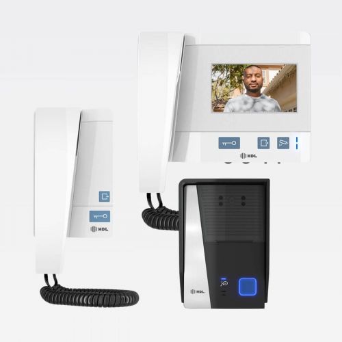 Kit Interfone com C�mera HDL Class 2 Pontos + Extens�o �udio