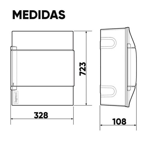 Caixa Distribui��o Sobrepor Protectbox 48 Disjuntores Branco Legrand 135104