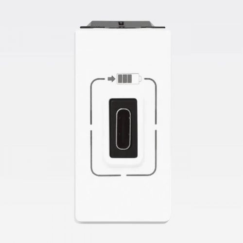 M�dulo Carregador USB Tipo C Arteor 1.500mAh Branco Legrand 572484B
