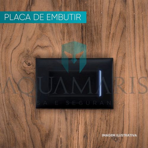Placa p/ Embutir M�vel 1 Posto PIAL Plus+ Preto Legrand 618519PT