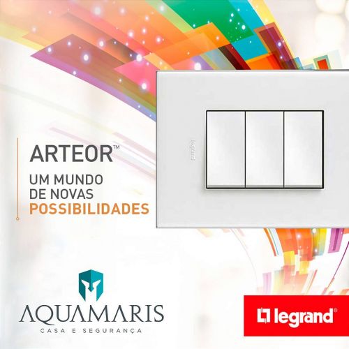 Placa 1 Posto 4x2 Preto Arteor Legrand 592681
