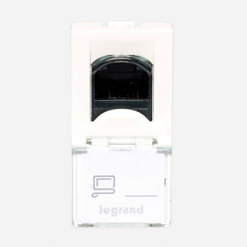 M�dulo Tomada Rede RJ45 CAT5E Arteor Quadrado Branco Legrand 572303B