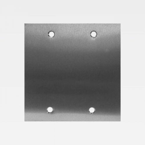 Placa Cega para Piso 4x4 Inox Olivo PL77