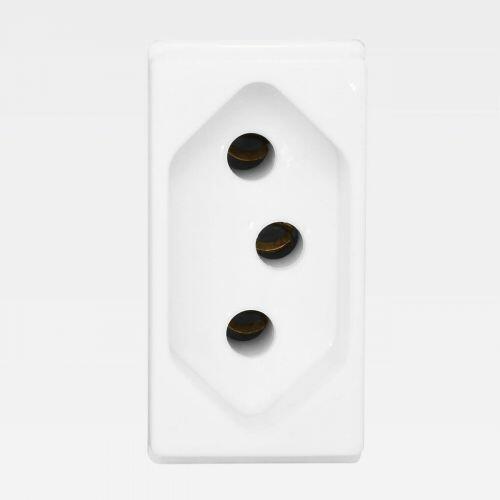 Módulo Tomada 20A 2P+T Borne Parafuso PIAL Pop Branco Legrand LG03020