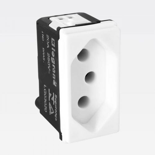 M�dulo Tomada 20A 2P+T Borne Parafuso PIAL Pop Branco Legrand LG03020