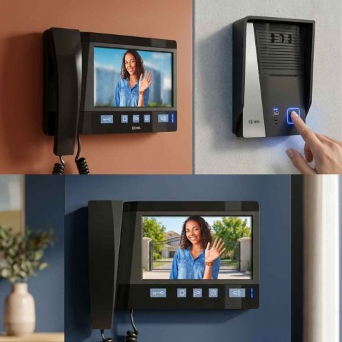 Kit V�deo Porteiro HDL Advance c/ C�mera + 2 Monitores 7