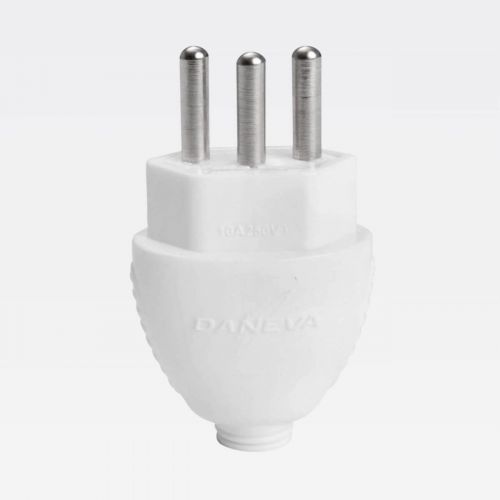 Plugue Macho 2P+T 10A Bivolt Desmont�vel Branco Legrand DN1594