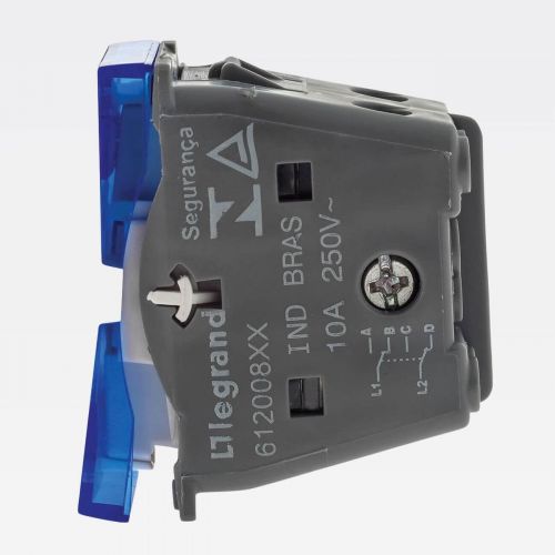 M�dulo Interruptor Bipolar Paralelo PIAL Plus+ 10A Branco Legrand 612008BC