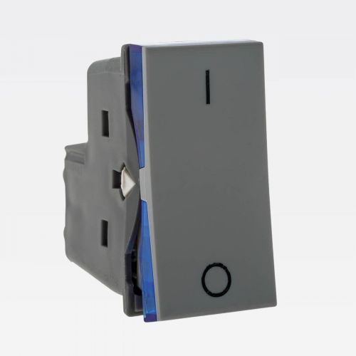 M�dulo Interruptor Bipolar Simples PIAL Plus+ 10A 250V Cinza Legrand 612005CZ