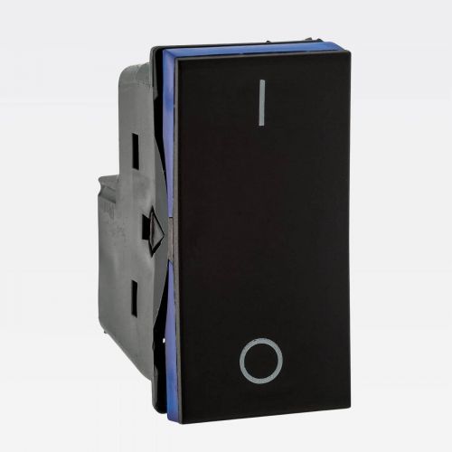 M�dulo Interruptor Bipolar Simples PIAL Plus+ 10A 250V Preto Legrand 612005PT