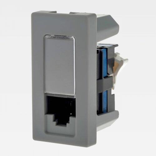 Módulo Tomada de Dados RJ45 CAT6A LCS2 PIAL Plus+ Cinza Legrand 615044CZ