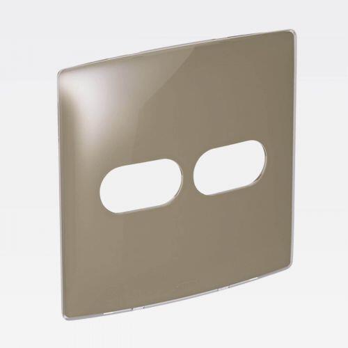 Placa 1+1 Postos PIAL Nereya 4x4 Malt Gloss Legrand 663415