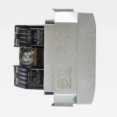 M�dulo Tomada 2P+T Living Light 10A 250V Prateado Legrand SNT4165S