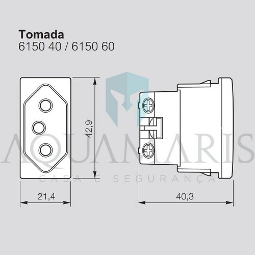 M�dulo Tomada 20A 2P+T Branco PialPlus (Antiga) Legrand 615060