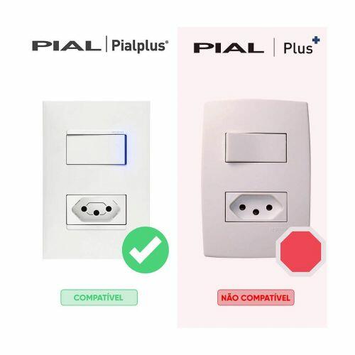 Placa 1 Posto PIAL Plus (Antiga) Horizontal Branco Legrand 618505