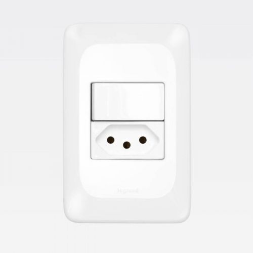 Kit 24 Conjuntos Interruptores e Tomadas PIAL PoP Branco Legrand