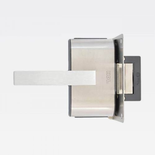 Fechadura El�trica PV90 AF HDL Para Porta de Vidro 1 Folha Abre Para Fora Com Puxador L Inox HDL 90.01.03.088