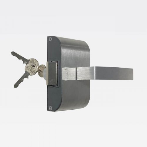 Fechadura El�trica PV90 AF HDL Para Porta de Vidro 1 Folha Abre Para Fora Com Puxador L Inox HDL 90.01.03.088