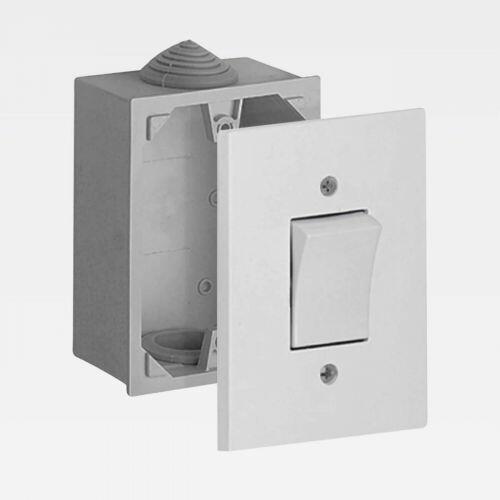 Kit Interruptor Simples Aquatic IP44 IK04 10A 127/220V Cinza Legrand