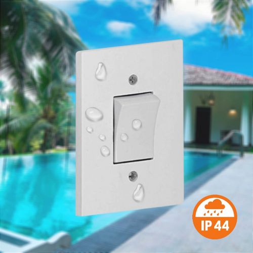 Kit Interruptor Paralelo Aquatic IP44 IK04 10A 127/220V Cinza Legrand