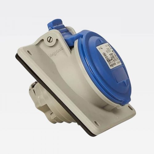 Tomada Industrial 16A 250V 2P+T IP44 Azul Legrand 555184