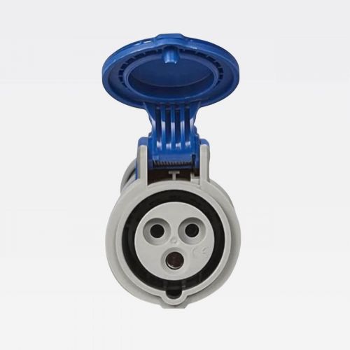 Tomada Industrial 16A 250V 2P+T M�vel IP44 Azul Tempra Legrand 555104