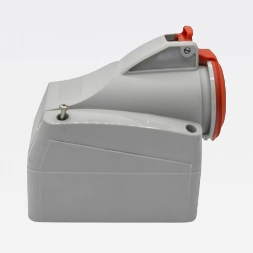 Tomada Industrial 16A 415V 3P+T Sobrepor IP44 Cinza/Vermelho Tempra Legrand 555158