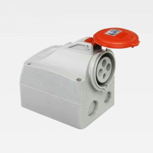 Tomada Industrial 32A 415V 3P+T Sobrepor IP44 Vermelho Tempra Legrand 555258