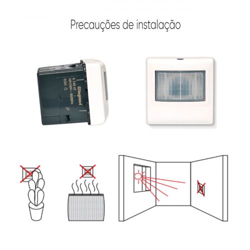 Sensor de Presen�a Universal Arteor 3 Fios 1000W Branco Legrand 574047B