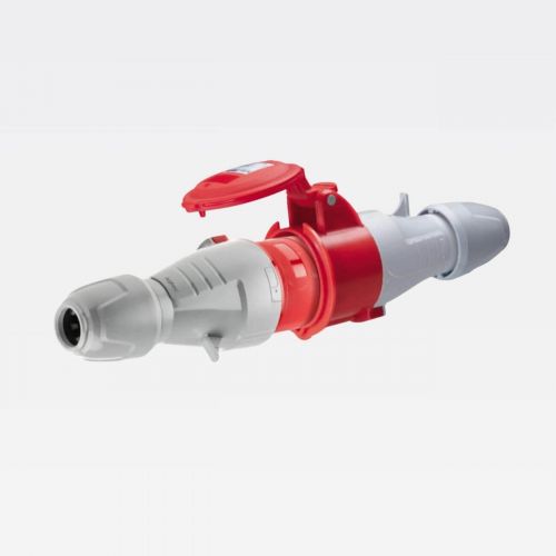 Kit Tomada e Plug Industrial Tempra 32A 380/415V 3P+T Vermelho/Cinza Legrand