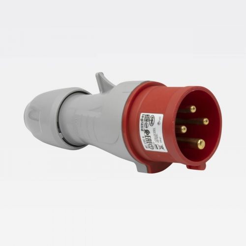 Kit Tomada e Plug Industrial Tempra 32A 380/415V 3P+T Vermelho/Cinza Legrand
