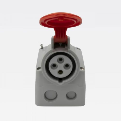 Kit Tomada Sobrepor e Plug Industrial Tempra 16A 415V 3P+T Azul/Cinza Legrand