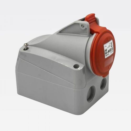 Kit Tomada Sobrepor e Plug Industrial Tempra 16A 415V 3P+T Azul/Cinza Legrand