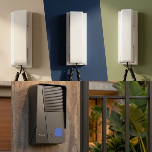 Kit Interfone Residencial HDL Class 3 Pontos c/ Porteiro Eletr�nico + 2 Monofones AZ-S01