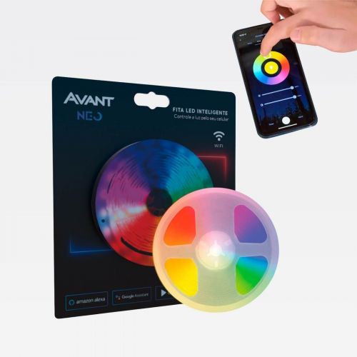 Fita LED Inteligente RGB Avant NEO 5m 5W Bivolt 290418176